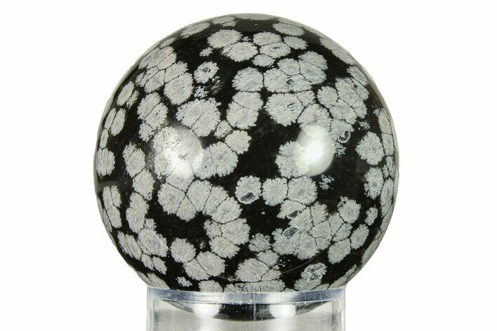 Polished Snowflake Obsidian Sphere - Utah #301594